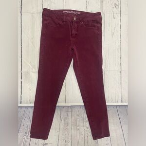 American Eagle Low Rise Sateen Jeggings Size 8S